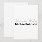 Michael Johnson Name with Hieroglyphs Art Feestdagenkaart (Voorkant / Achterkant)