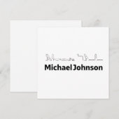 Michael Johnson Name with Hieroglyphs Art Feestdagenkaart (Voorkant / Achterkant)