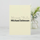 Michael Johnson Translated into Hieroglyphs Feestdagenkaart (Staand voorkant)