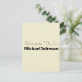 Michael Johnson Vertaald in Hiërogliefen Briefkaart (Staand voorkant)