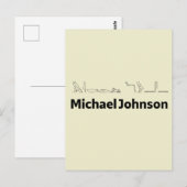 Michael Johnson Vertaald in Hiërogliefen Briefkaart (Voorkant / Achterkant)