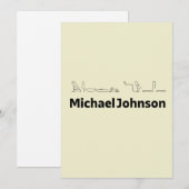 Michael Johnson Vertaald in Hiërogliefen Feestdagenkaart (Voorkant / Achterkant)