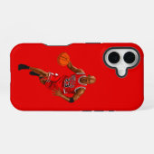 Michael Jordan iPhone 16 Hoesje (Achterkant horizontaal)