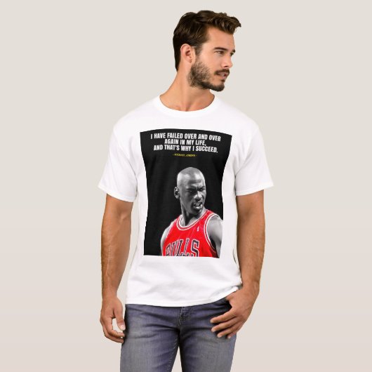 Michael Jordan quotes T-Shirt (Voorkant volledig)