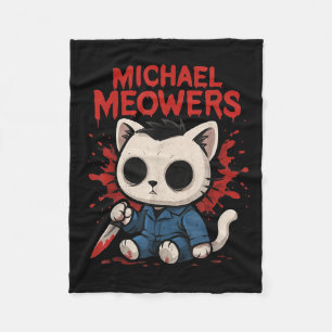 Michael Meowers Halloween Cat Funny Horror Parodie Fleece Deken