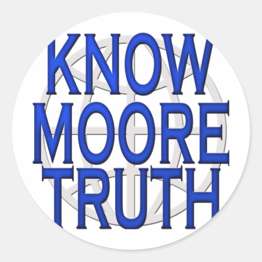 Michael Moore weet het! SiCKO-supporter Ronde Sticker (Voorkant)
