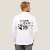 Michael Myers Sociale Afstand Tri-Blend Shirt (Achterkant)