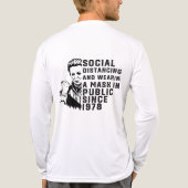 Michael Myers Sociale Afstand Tri-Blend Shirt (Achterkant)