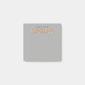 Michael Name in Ggloed Neon Lights Post-it® Notes (Voorkant)