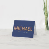 Michael Name in Ggloing Neon Lights Briefkaart (Voorkant)