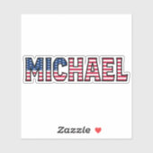 Michael Name Vorname USA Sticker Stickerset (Vel)