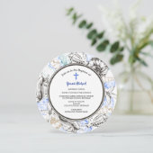 Michael Round Baptism-uitnodiging Kaart (Staand voorkant)