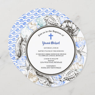 Michael Round Baptism-uitnodiging Kaart