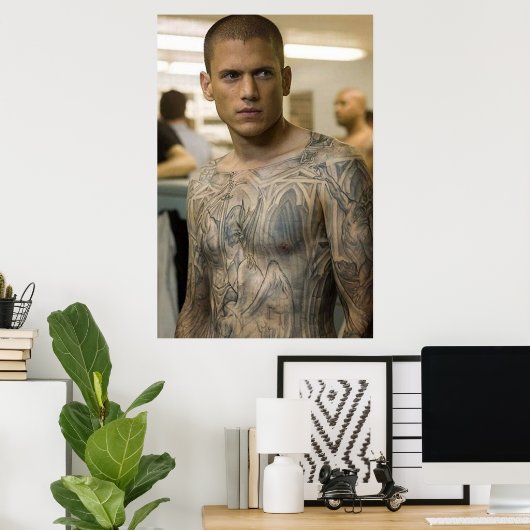 Michael Scofield Prison Break Poster (Thuiskantoor)