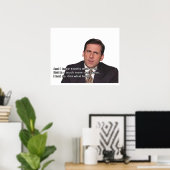 Michael Scott Poster (Thuiskantoor)