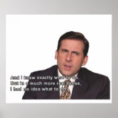 Michael Scott Poster (Voorkant)