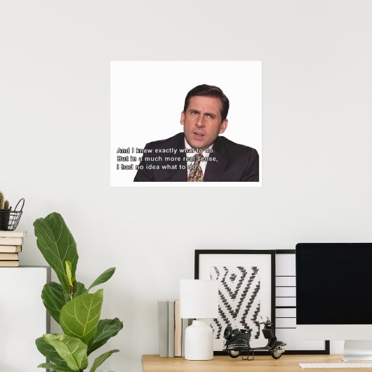 Michael Scott Poster (Thuiskantoor)