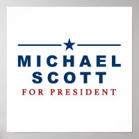 Michael Scott voor President The Kantoor