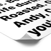 Michael Scotts Boom Roasted Speech Poster (Hoek)