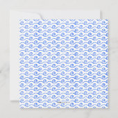 Michael Square Baptism Invitation Kaart (Achterkant)