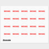 Michael Stamp Ronde Sticker (Vel)