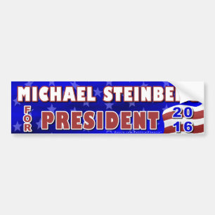 Michael Steinberg President 2016 Verkiezingsdemocr Bumpersticker