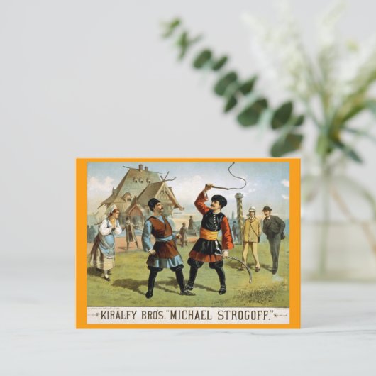 "Michael Strogoff"  theater Briefkaart (Staand voorkant)