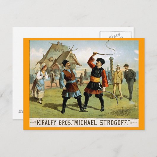 "Michael Strogoff"  theater Briefkaart (Voorkant / Achterkant)