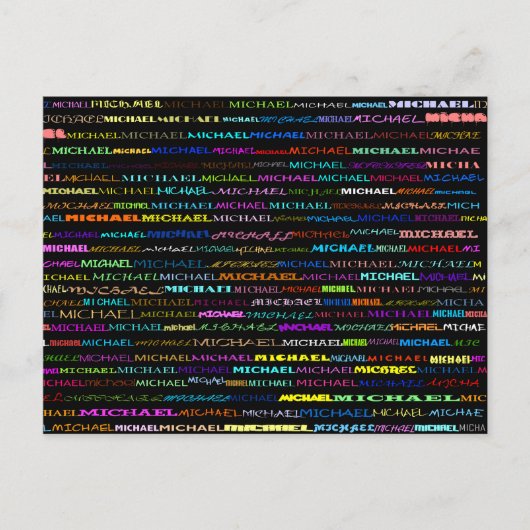 Michael Text Design I Briefkaart (Voorkant)