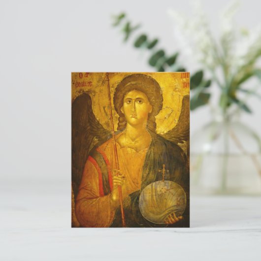 Michael the Archangel Briefkaart (Staand voorkant)