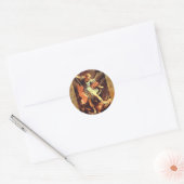Michael the Archangel Ronde Sticker (Envelop)