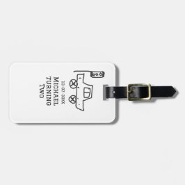 Michael turning two birthday toy car traffic light bagagelabel