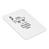 Michael turning two birthday toy car traffic light magneet (Rechterzijde)