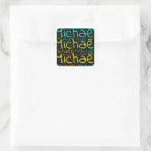 Michael Vierkante Sticker (Tas)