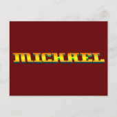 MICHAEL, voor Michael Briefkaart (Voorkant)