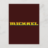 MICHAEL, voor Michael Briefkaart (Voorkant)