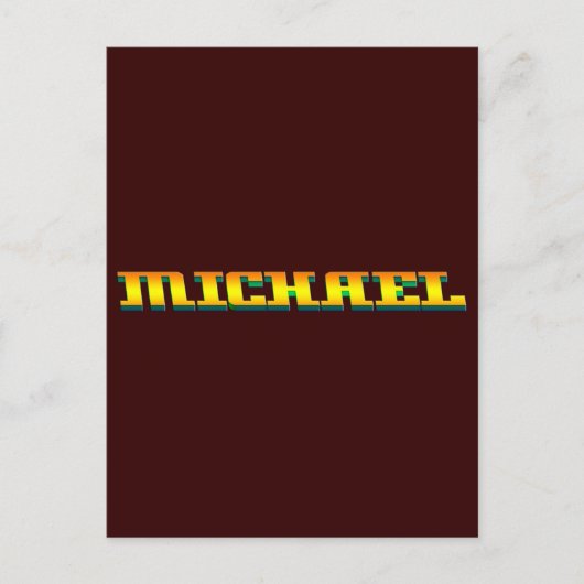 MICHAEL, voor Michael Briefkaart (Voorkant)