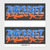 Michael Vorname Name Graffiti Aufkleber Sticker (Vel)