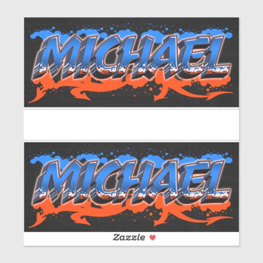Michael Vorname Name Graffiti Aufkleber Sticker (Vel)