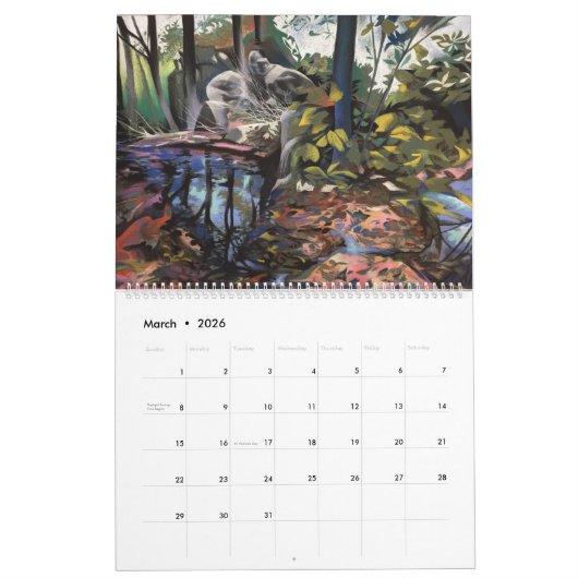 Michael White's Passionate Pastels Calendar 2026 Kalender (Mar 2026)