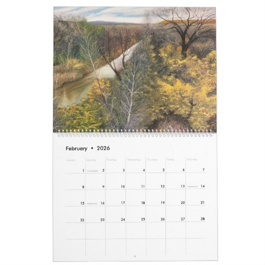 Michael White's Passionate Pastels Calendar 2026 Kalender (Feb 2026)