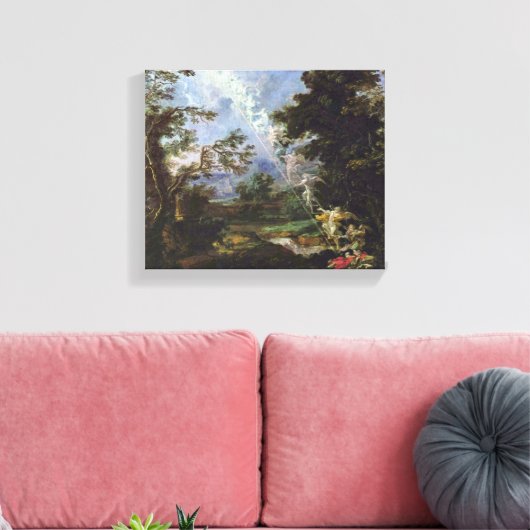 Michael Willmann - De droom van Jacob Canvas Afdruk (Insitu (Woonkamer))