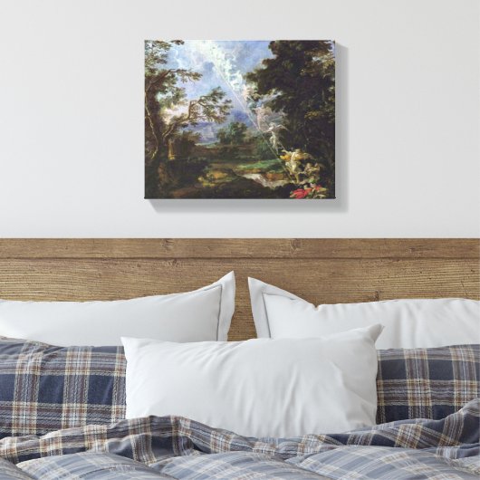 Michael Willmann - De droom van Jacob Canvas Afdruk (Insitu (Slaapkamer))