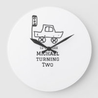 Michael wordt twee verjaardag speelgoed auto verke