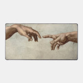 Michaelangelo overhandigt de schepping Adam God Bureaumat (Voorkant)