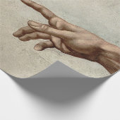 Michaelangelo overhandigt de schepping Adam God Cadeaupapier (Hoek)