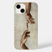 Michaelangelo overhandigt de schepping Adam God Case-Mate iPhone Case (Achterkant)