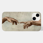 Michaelangelo overhandigt de schepping Adam God Case-Mate iPhone Case (Achterkant (horizontaal))