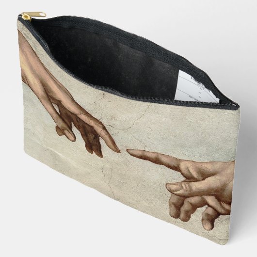 Michaelangelo overhandigt de schepping Adam God Etui (Open)