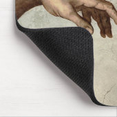 Michaelangelo overhandigt de schepping Adam God Muismat (Hoek)